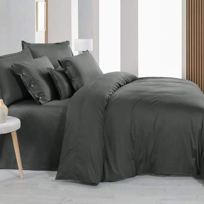 Комплект постельного белья Sarev 300 tc сатин евро / N380 Monochrome v9/Dark Gray