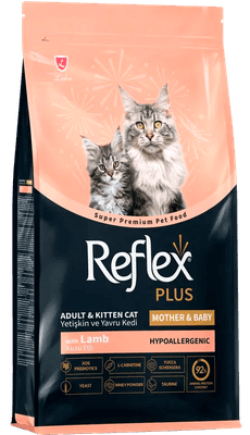 Сухой корм для кошек Reflex Plus Для кормящих кошек и котят с ягненком и рисом