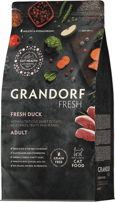 Сухой корм для кошек Grandorf Adult Sterilised Fresh Duck&Sweet Potato