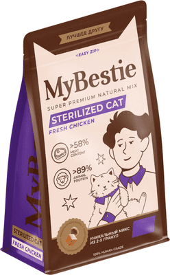 Сухой корм для кошек MyBestie Sterilized