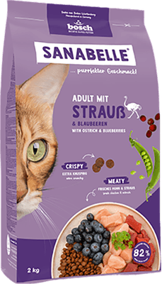 Сухой корм для кошек Bosch Petfood Sanabelle Adult Ostrich New