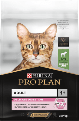 Сухой корм для кошек Pro Plan Delicate с ягненком