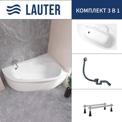 Ванна акриловая Lauter Valencia 160x105 / 2102160R