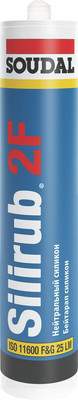 Герметик силиконовый Soudal Silirub 2F