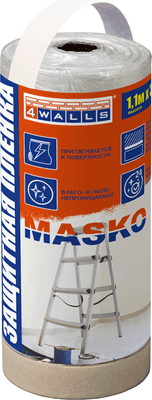 Пленка строительная 4Walls Masko ПНД 1.1x33м / SDC011T