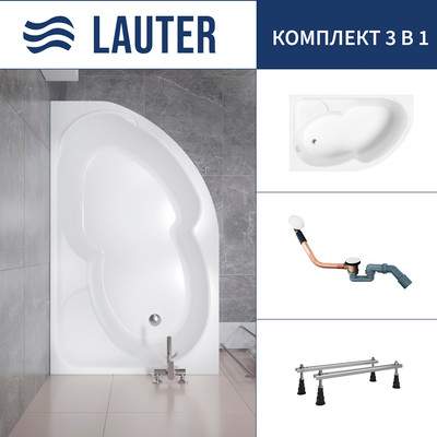 Ванна акриловая Lauter Geneva 170x105 / 2103170L