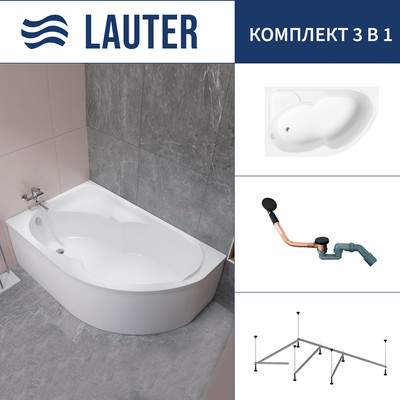 Ванна акриловая Lauter Geneva 170x105 / 2103170L