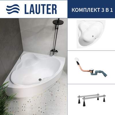 Ванна акриловая Lauter Riviera 140x140 / 21050140
