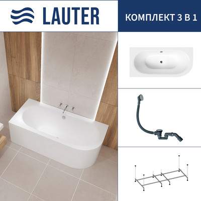 Ванна акриловая Lauter Bliss 160 L / 21201061L
