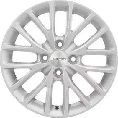 Литой диск Khomen KHW1506 Logan 15x6" 4х100мм DIA 60.1мм ET 40мм F-Silver