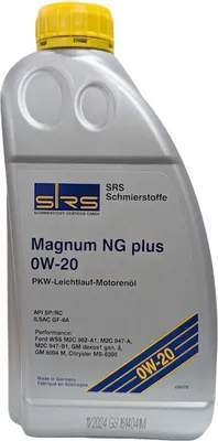 Моторные масла SRS Magnum NG Plus 0W20