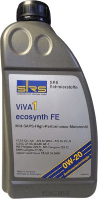 Моторные масла SRS Viva 1 Ecosynth FE 0W20