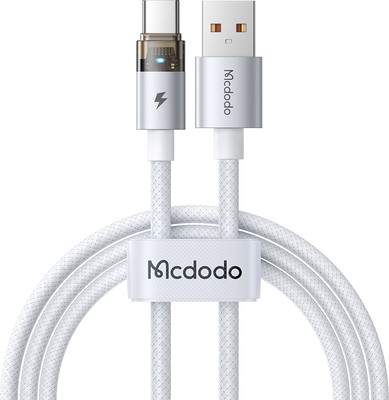 Кабели, переходники McDodo CA-6890//CA-6892 Type-C 6A Transparent with Charging Light