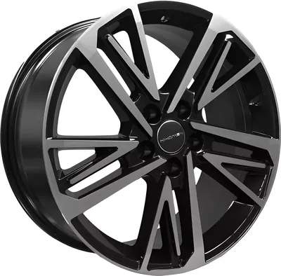 Литой диск Khomen KHW1815 A6/Q5 18x8" 5х112мм DIA 66.6мм ET 39мм Black FP