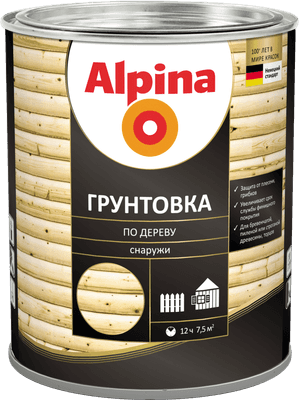 Грунтовка Alpina По дереву