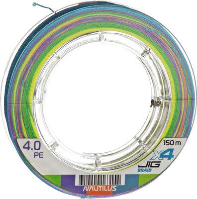 Леска плетеная NAUTILUS X4 Jig Braid Multicolour d-0.22мм 18.1кг 3.0PE / 06-42302667