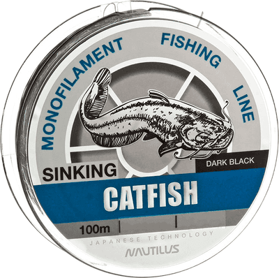 Леска монофильная NAUTILUS Catfish 0.35мм 13.5кг 100м dark black / 06-42302585