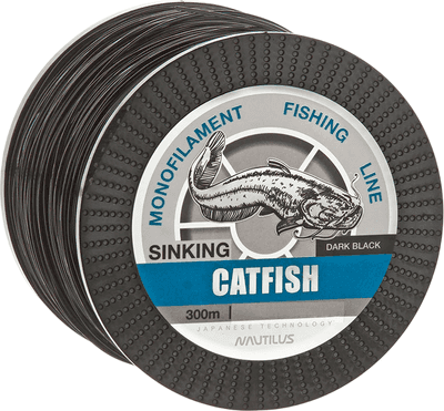 Леска монофильная NAUTILUS Catfish 0.90мм 69кг 300м dark black / 06-42302594