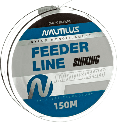 Леска монофильная NAUTILUS Feeder sinking 0.22мм 4.6кг 150м dark brown / 06-42302478