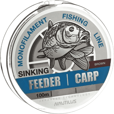 Леска монофильная NAUTILUS Feeder Карп 0.22мм 7.4кг 100м brown / 06-42302566