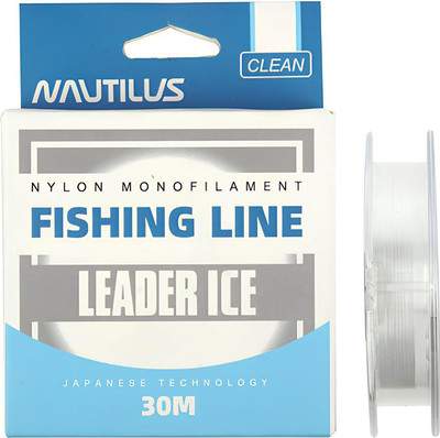 Леска монофильная NAUTILUS Leader Ice 0.16мм 2.7кг 30м clean / 06-42302509