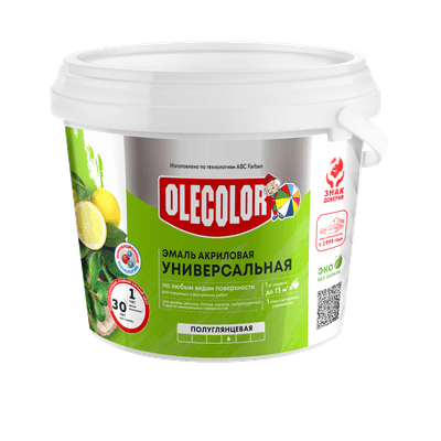 Эмаль Olecolor Акриловая универсальная полуглянцевая