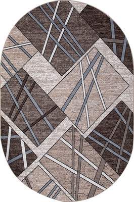 Ковер Merinos Sierra D487-OVAL-BEIGE-BROWN-2
