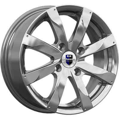 Литой диск K&K Джемини 15x6" 4x114.3мм DIA 66.1мм ET 40мм Дарк платинум