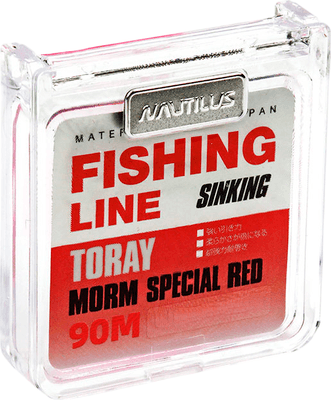 Леска монофильная NAUTILUS Toray Morm Special 0.092мм 1.15кг 90м red / 06-42302523