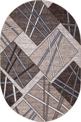 Ковер Merinos Sierra D487-OVAL-BEIGE-BROWN-2