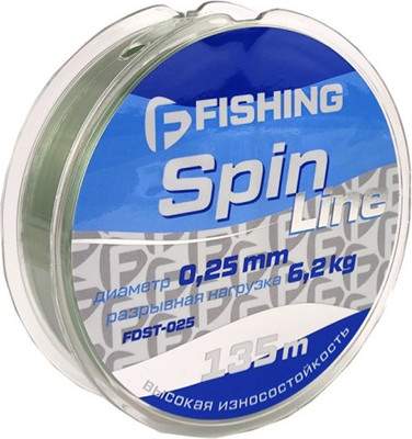 Леска монофильная F-Fishing Spin Line 135м 0.25мм / FDST-025