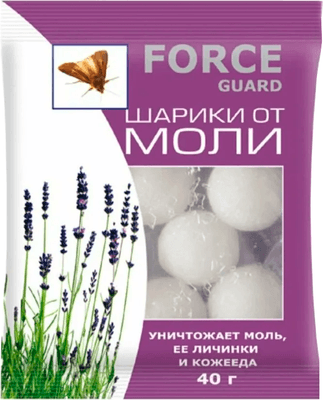 Средства от насекомых Force Guard Шарики от моли