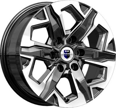 Литой диск K&K Тейт 17x7.5" 6x139.7мм DIA 78.1мм ET 25мм Алмаз черный