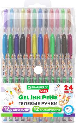 Набор гелевых ручек Brauberg Kids. Cute Animals / 144447