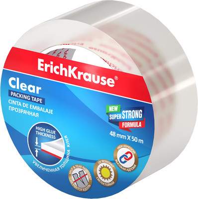 Скотч канцелярский Erich Krause Clear / 59674