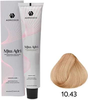 Крем-краска для волос Adricoco Miss Adri 10.43