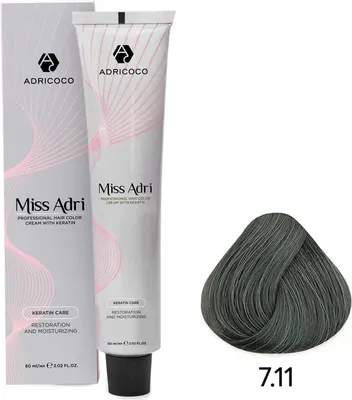 Крем-краска для волос Adricoco Miss Adri 7.11