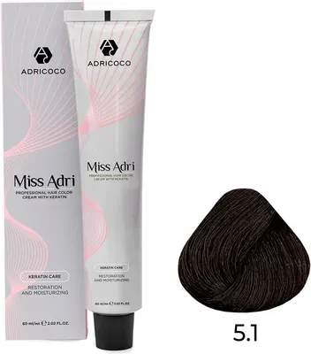 Крем-краска для волос Adricoco Miss Adri 5.1