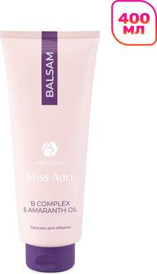 Бальзам для волос Adricoco Miss Adri B Complex & Amaranth Oil для объема волос