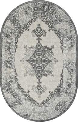 Ковры, циновки, шкуры Merinos Cuba F265-OVAL-BLUE