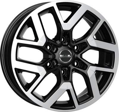 Литой диск MAK Gravel 17x7.5" 6x139.7мм DIA 100.1мм ET 33мм Black Mirror