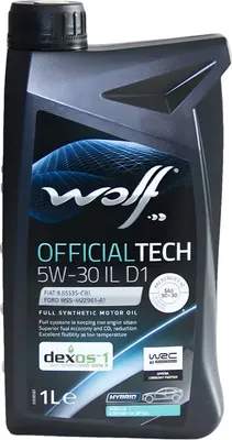 Моторное масло WOLF OfficialTech 5W30 IL D1 / 1054586