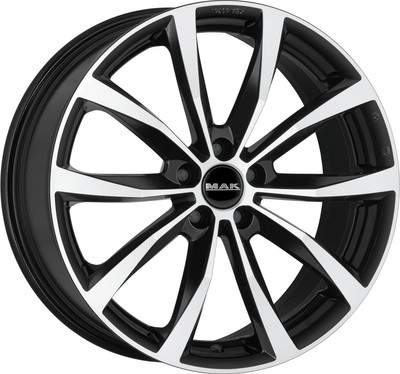 Литой диск MAK Wolf 17x7.5" 5х108мм DIA 72мм ET 45мм Black Mirror