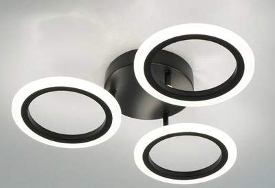 Люстры, потолочные светильники Estares Maria 80W 3R-ON/OFF(IRC)-390x90-BLACK/WHITE-220-IP20