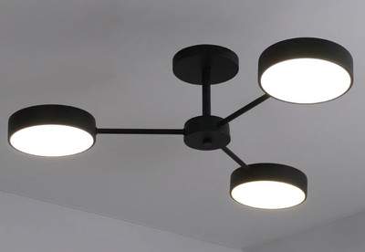 Люстры, потолочные светильники Estares Mateo 45W 3R-ON/OFF-686x165-BLACK/WHITE-220-IP20
