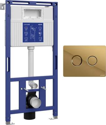 Инсталляция для унитаза Cersanit Aqua 50 Prime P 68178 с кнопкой Accento Circle для Aqua 69083