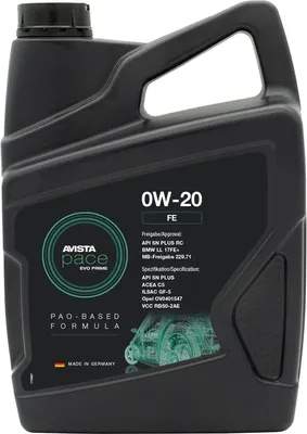 Моторное масло Avista Pace Evo Prime FE Sae 0W20 / 172399