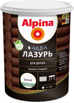 Лазурь для древесины Alpina Аква