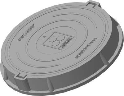 Люк канализационный PLASTKRAFT А15 15 Кн h60/25 с ЗУ