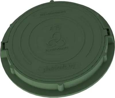 Люк канализационный PLASTKRAFT А15 15 Кн h110 с ЗУ